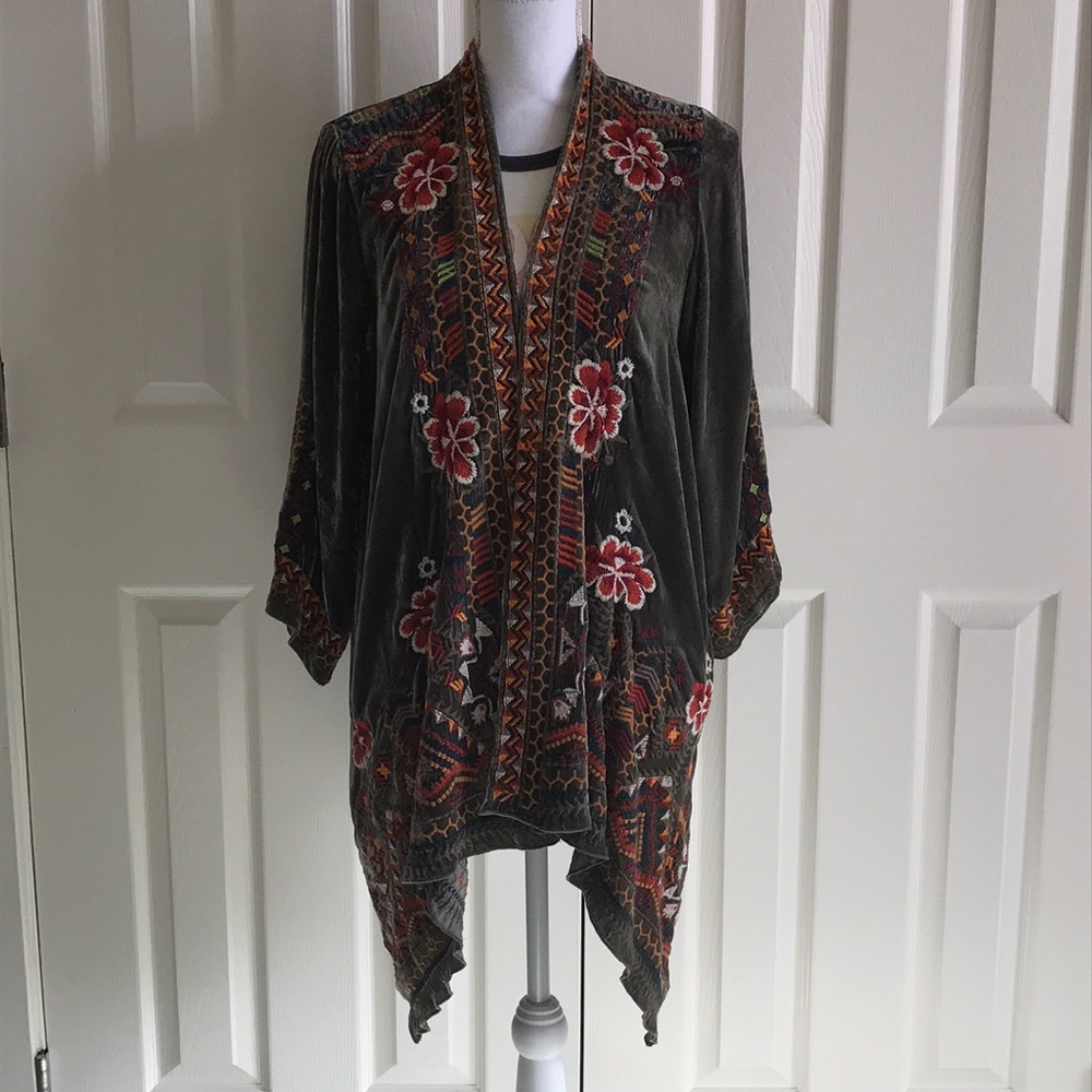 Johnny Was velvet kimono